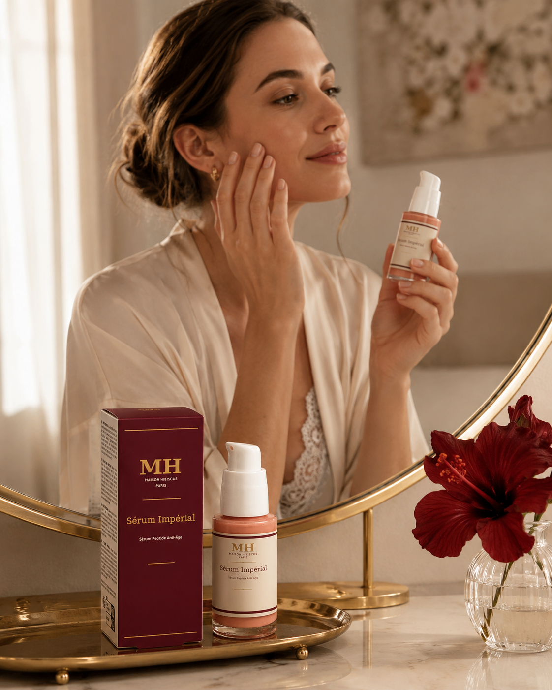 Sérum Impérial, soin visage aux peptides — Maison Hibiscus Paris