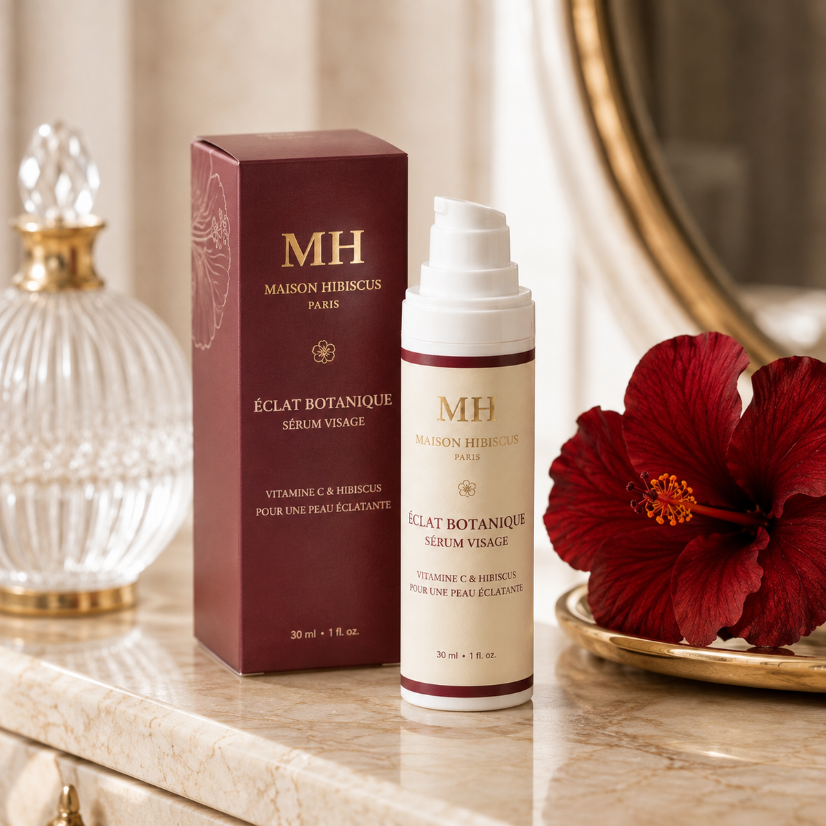Éclat Botanique, sérum visage à la vitamine C — Maison Hibiscus Paris