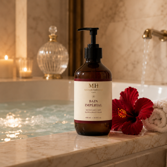 Bain Impérial, gel lavant patchouli ambre et vanille — Maison Hibiscus Paris