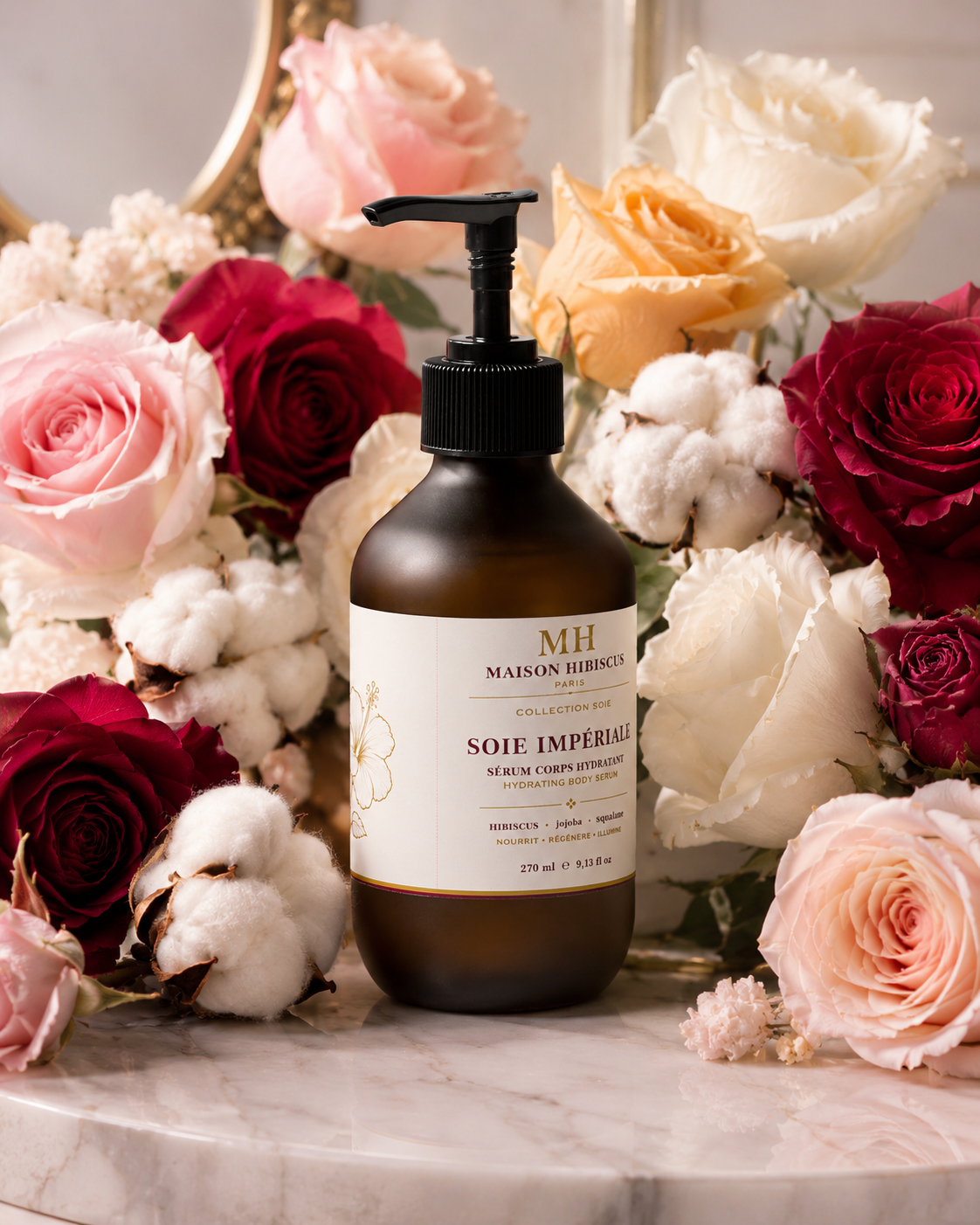 Soie Impériale, sérum hydratant corps — Maison Hibiscus Paris