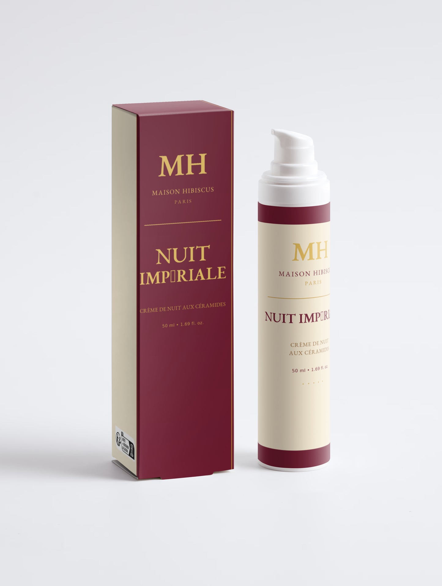 Nuit Impériale, soin visage de nuit aux céramides — Maison Hibiscus Paris