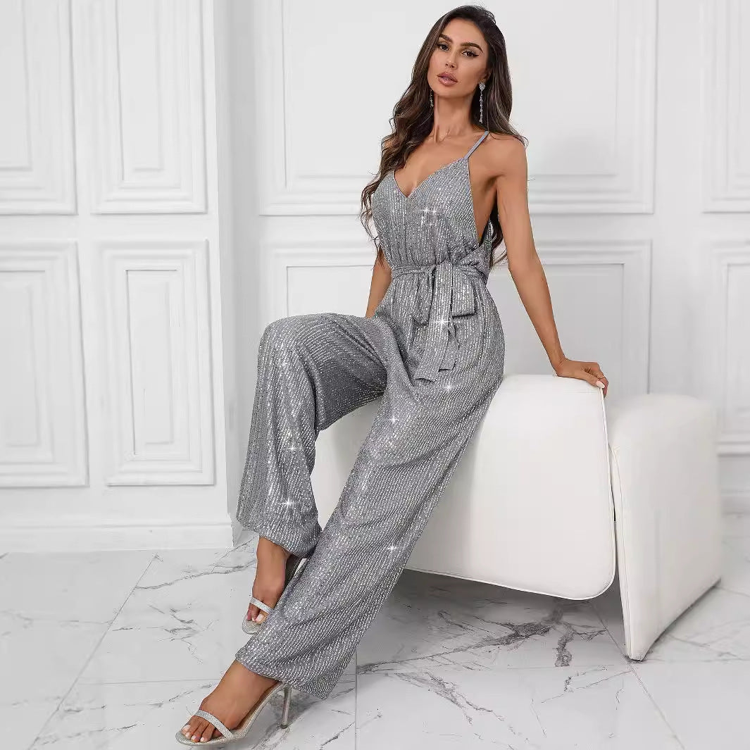 Off Shoulder Sequin Fitted Evening Dress – Nuits Étoilées evening dress by Maison Hibiscus Paris