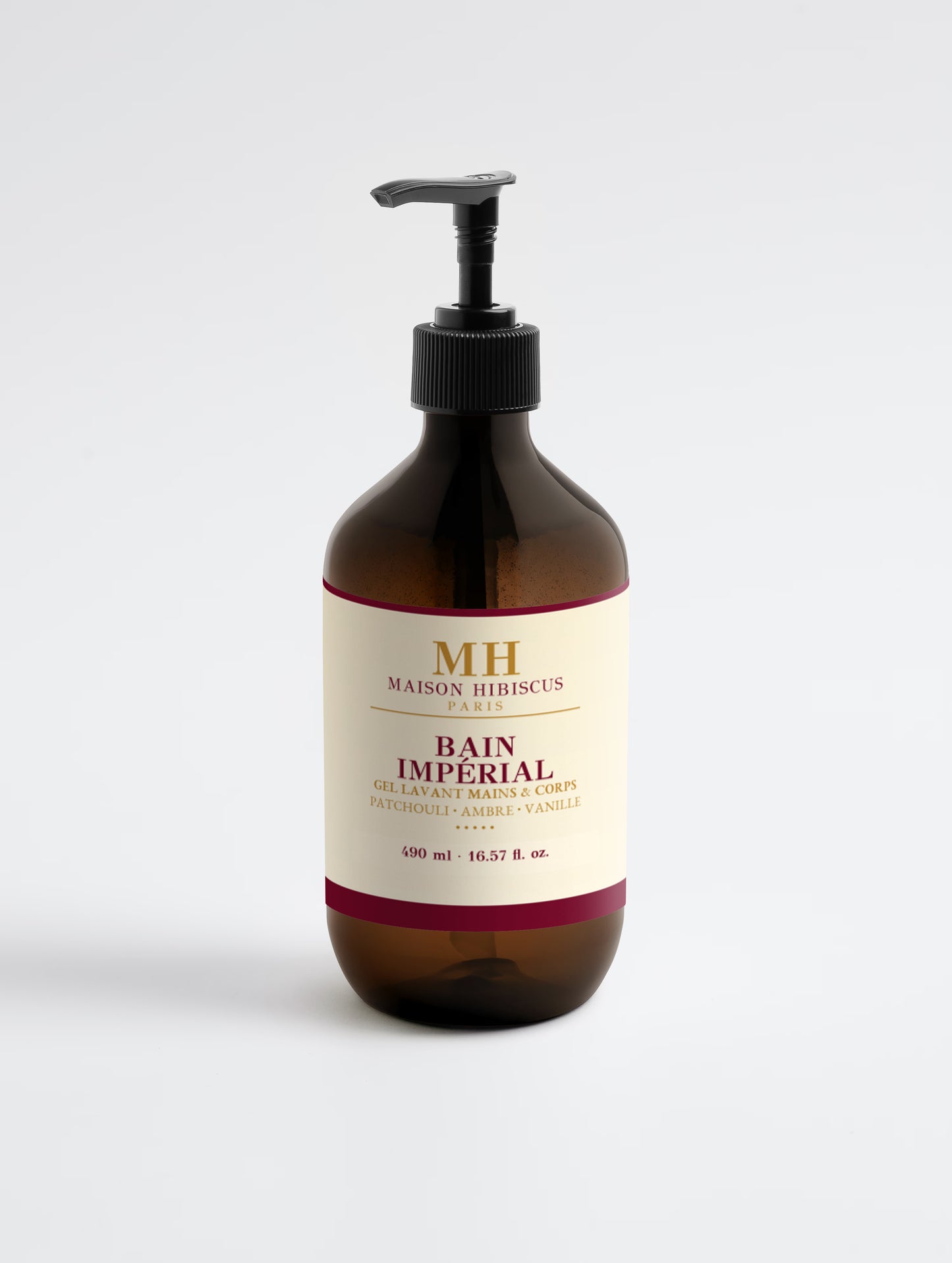 Bain Impérial, nettoyant corps patchouli ambre vanille — Maison Hibiscus Paris